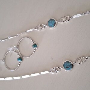 VINTAGE Sarah Coventry necklace " Silver Moon" and earrings set
